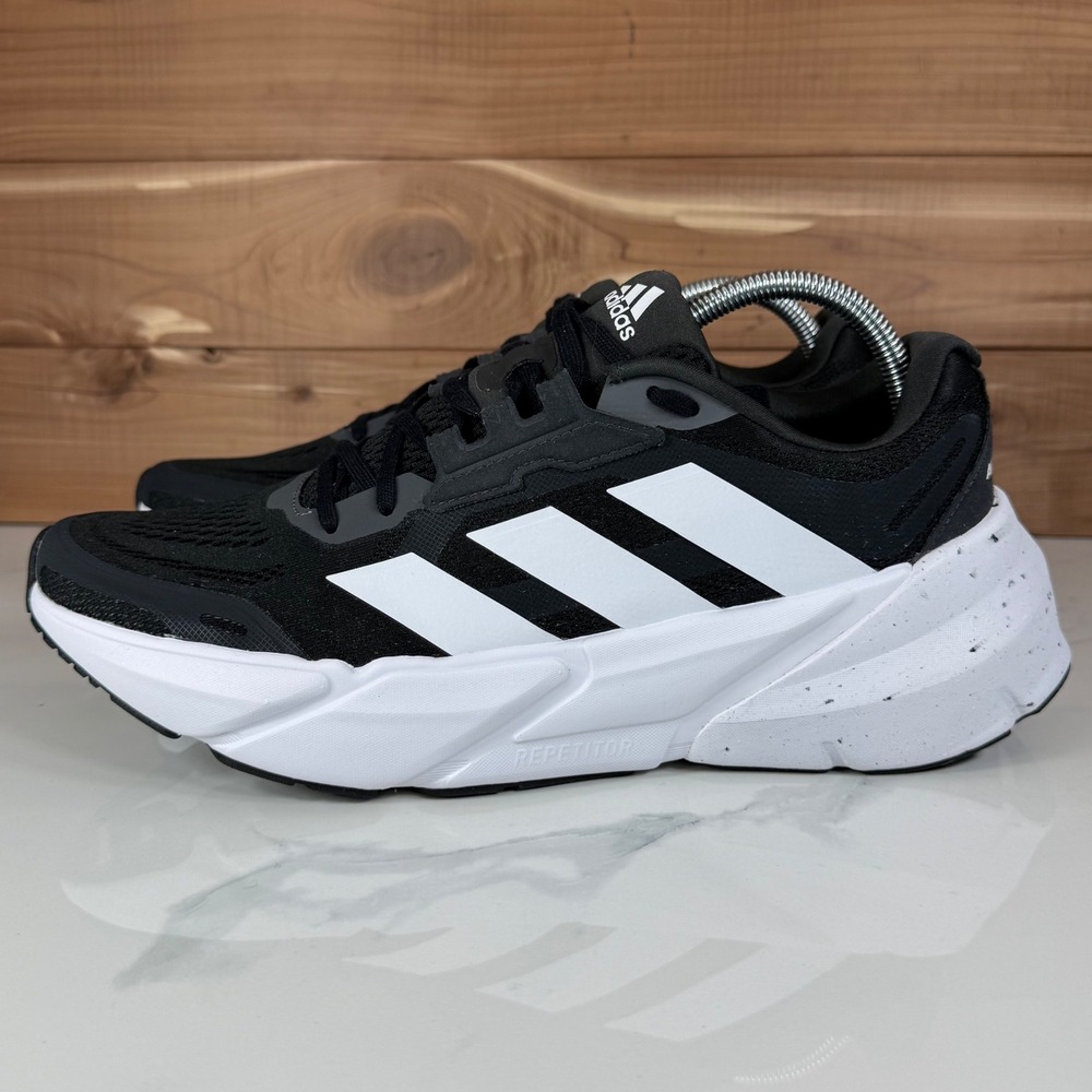 Adidas Adistar Repetitor Running Training Shoes Black White GX2995 Mens 10.5 - Picture 3 of 16